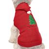 Puppy Christmas Sweater Winter Pet Outfits With Hat And Christmas Tree Pattern Pet Apparel Dog Sweater For Small Medium Dogs