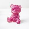 Crystal Resin Bear Desk Ornament With Natural Water Crystals For Home Office Decor
