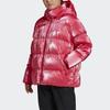 Adidas Originals Trefoil Os Daunen-Pufferjacke Lässig Locker Mit Kapuze Brot-Daunenjacke Winter Damenjacke Energy-Pink GD2519