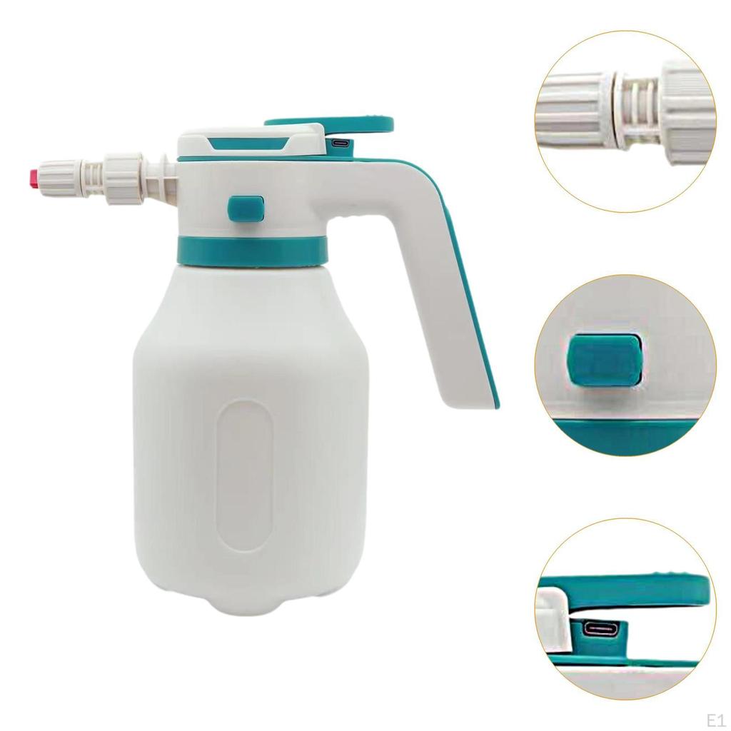 Electric Car Wash Foam Sprayer, 2L Portable Spray Bottle for Accessories with USB