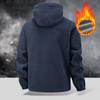 Unisex Heated Pocket Hooded Jacket Unisex Casual Warm Long-Sleeve Outerwear