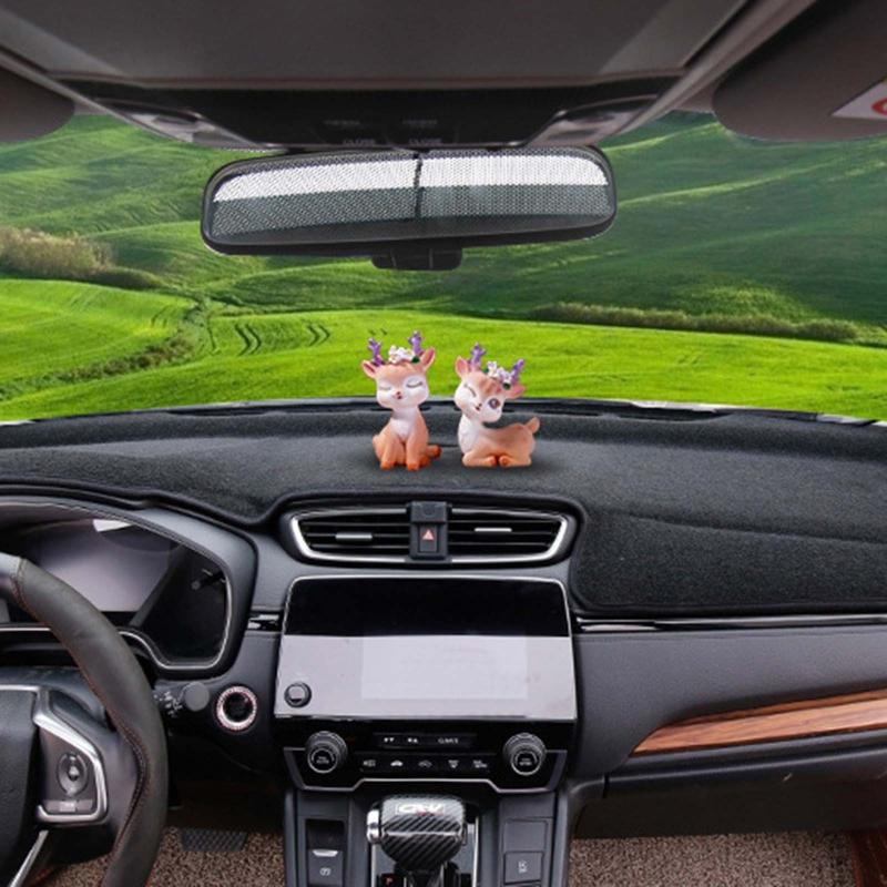 Resin Deer Figurine Statues Deer Dashboard Decorations Car Home Office Decor Craft Gifts Christmas Ornaments 8 Styles