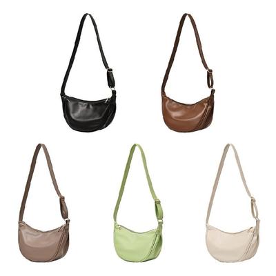 Chic PU Leather Shoulder Bag for Women Casual Tote Crossbody Handbag