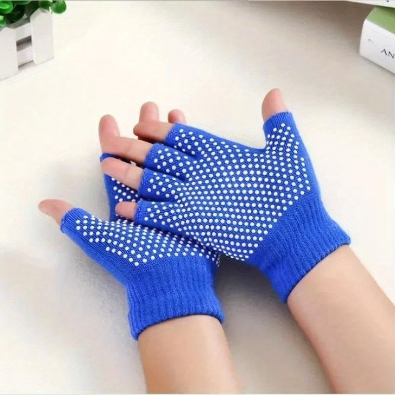 

1 пара модных однотонных перчаток для работы, унисекс, для спорта на открытом воздухе, перчатки с половиной пальцев