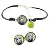 Irish Wolfhound – A Set of Jewelry with Your Photo, a Woman's Ornament |