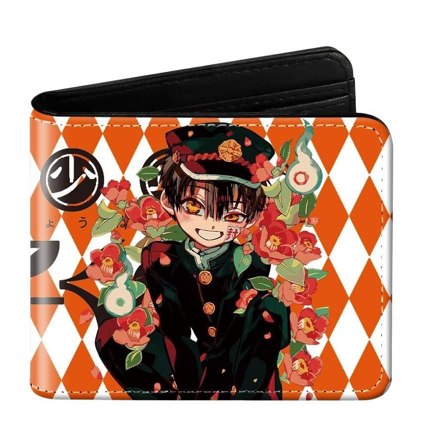 Hanako-kun z toalety Składany skórzany portfel Krótki portfel