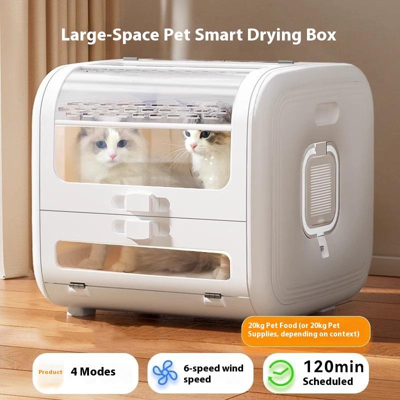 

Кошка Умная Сушильная Коробка Большое Пространство Маппет Мейн Универсальная Сушилка Фен для Шерсти Собаки Принадлежности для Чистки Ванны [100L-Large Capacity Upgrade]