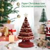 Paper Christmas Tree Decoration, Festive Creative Desktop, Living Room, Home Window