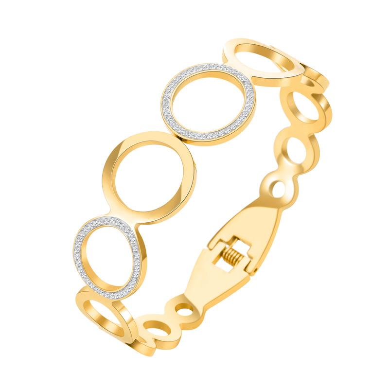 2025 Fashion Retro Bracelet with Diamond Setting, Trendy Versatile Women's Jewelry, Festival Gift