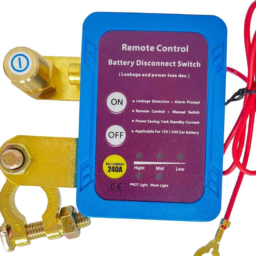 12V/24V Intelligent Car Battery Disconnector with Remote Control & Anti-Leakage Protection