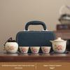 Nordic Style Ceramic Peony Tea Set