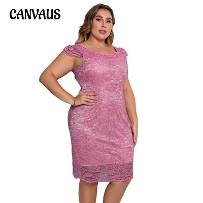 Robe grande taille pour femmes, robes d'été sexy en dentelle