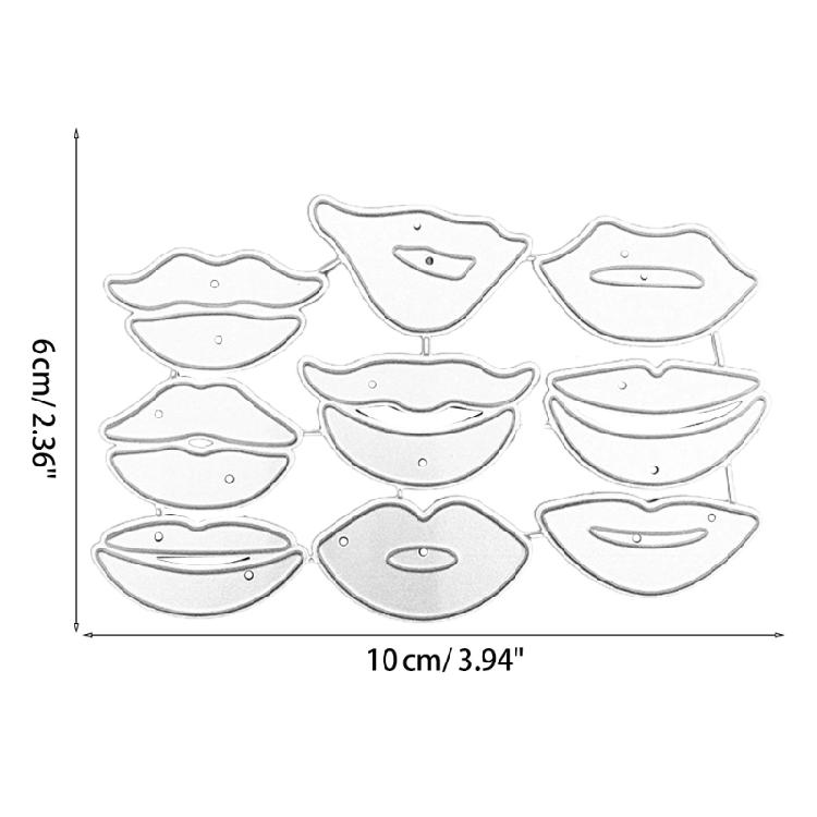 Lips Metal Cutting Dies DIY Stamps Crafts Embossing Scrapbooking Decoration