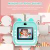 MISIRUN Kids Camera Instant Print Boys Girls Gift Children Digital Video Camera Photo Thermal Printing 32G Card Educational Toys
