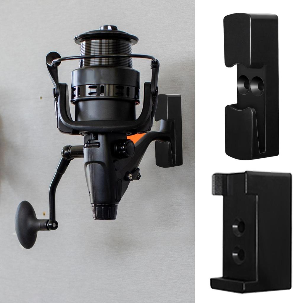 Fishing Reel Wall Display Wall Mount Reel Storage Rack Storage Organizer Accessorie For Truck Boat Kayak Garage Door Beach Shore