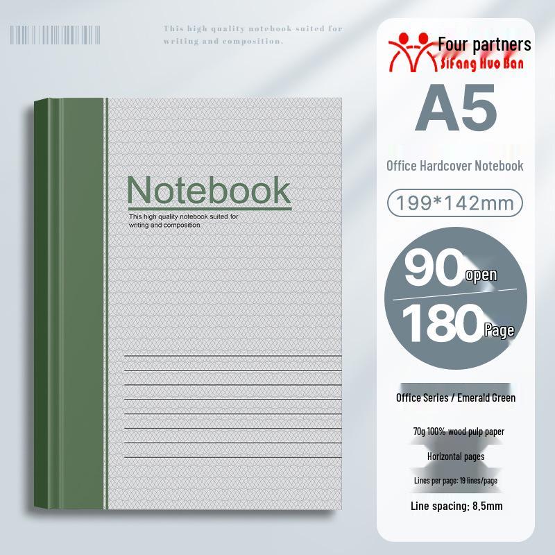 32k Hardcover Business & Student Notebook - Thick, Simple Diary Book
