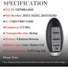 MechanMagic Smart Key Fob Remote Replacement Fits for Nissan Sentra Versa 2013 2014 2015 2016 2017 2018  Keyless Entry Remote Control CWTWB1U840