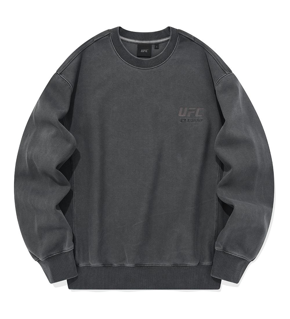 Спортивная толстовка UFC с пигментной окраской, свободный крой, цвет угольный U2Swu3306Ch Charcoal/M