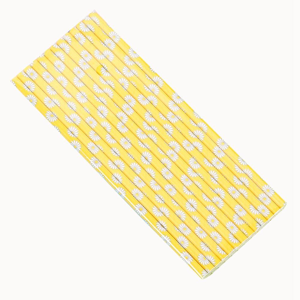 25Pcs/Set Drink Paper Straws Wedding Birthday Party Drinking Straw