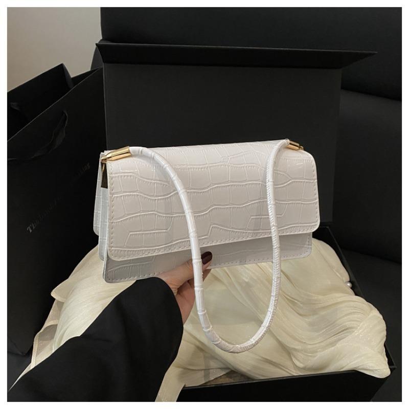 Sac bandoulière petit modèle motif crocodile mode femme texture simple tendance et polyvalent