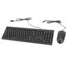 Tastatur und Maus USB-Kabelgebundenes Tastatur- und Maus-Combo-Set für Gaming und Bürogebrauch, 104-Tasten-Set, Rutschfest Wasserdicht,