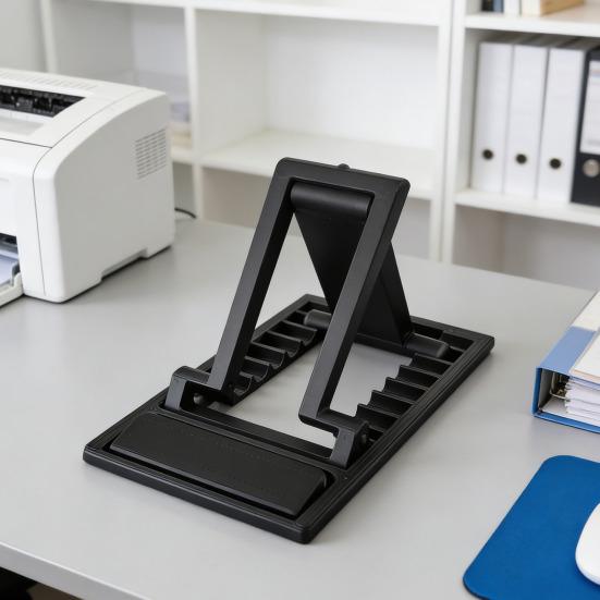 Foldable Phone Holder Credit Card Sized Portable Adjustable Cell Phone Mount for Hands-Free Viewing Easy One-Hand Operation Smartphone Stand