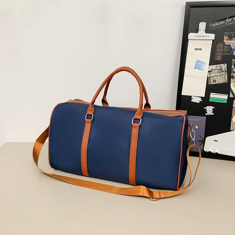 Women's Travel Bag Contrast Color Oxford Cloth Yoga Fitness Bag High-end Korean Style Business Travel Luggage Bag Drop Shipping