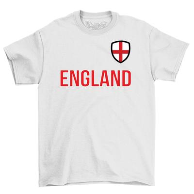 England Badge Crest T-Shirt Mens Womens Tees Top Adults and Euro 2024 Football Fan Tee Shirt