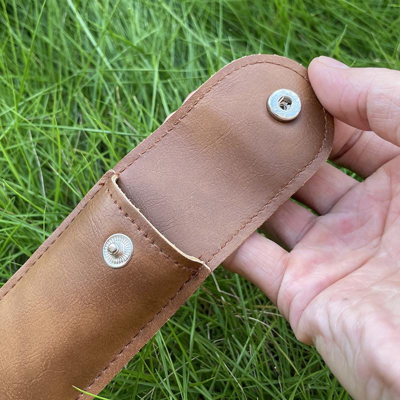 PU Leather Universal Folding Knife Sheath Family Portable Camping Knife Pocket Knife Sheath Storage Tool Bag
