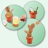 Eco-friendly Non-slip Cactus Coaster: DIY Heat-Resistant Tea Mat & Multi-functional Home Ornament