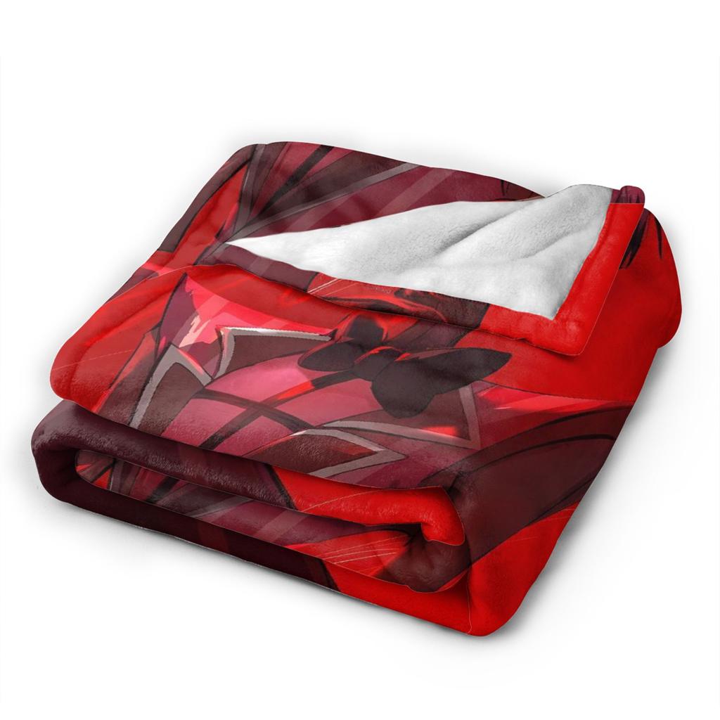 Vox Alastor Hazbin Hotels Plush Blanket Girls Boys  Flannel Bedding Throws For Home Decor Soft Warm Quality Bedspread