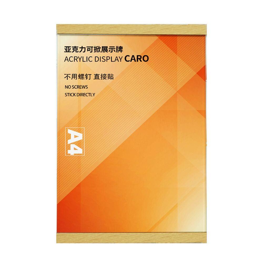 Durable Acrylic Display Frame Magnetic Wall Mounted Business License Frame Transparent A3/A4/A5 Photo Frame
