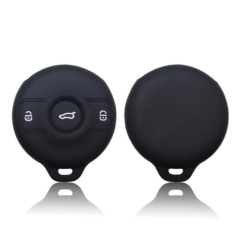 Car Key Cover Silicone Protector Anti Drop Design Ergonomic Shape Quick Installation Multiple Color Option Weatherproof