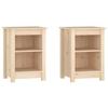 VidaXL Bedside Tables 2 Pcs 40x35x55 Cm Solid Pine Wood 820957
