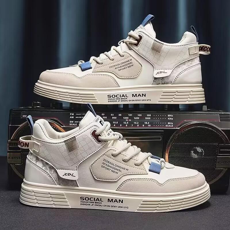 

Men s shoes spring new men s low-top casual shoes trendy versatile board shoes little white shoes extra large size sports shoes 39 [Default shoe box]