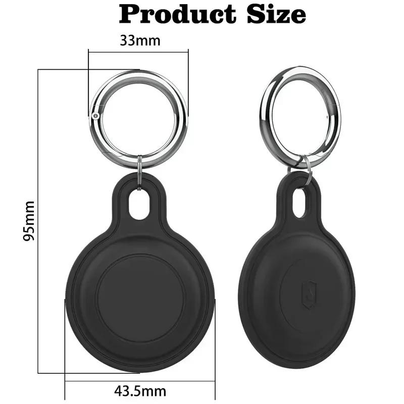Silicon Keychain for Apple Airtags Case Protective Cover for Travel Waterproof Air Tag Holde Tracker Accessories AirTag Case