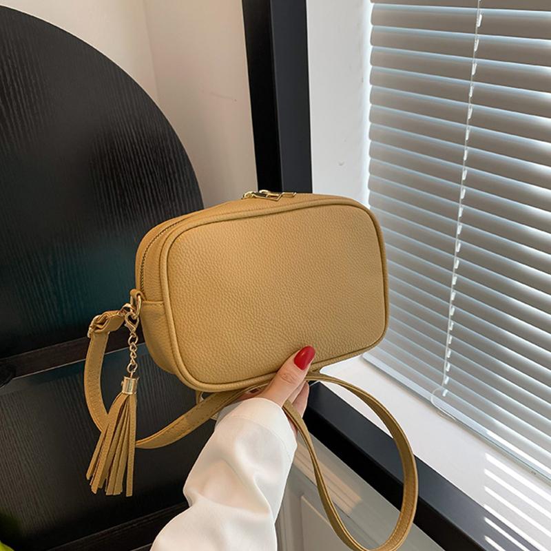 

Minimalist Shoulder Bag, Fashionable Large Capacity Broadband Underarm Crossbody Small Square Bag, Solid Color Casual Popula 20x7x14cm