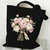 Woman's Shoulder Bag Wildflowers Vintage Tote Bags Canvas Shoulder Bags for Travel Daily Commute Women's Reusable Shopping Bag