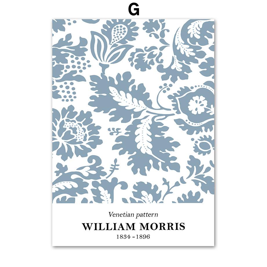 Blue Henri Matisse William Morris Flower Market Wall Art Canvas Painting Posters And Prints Wall Pictures For Living Room Decor