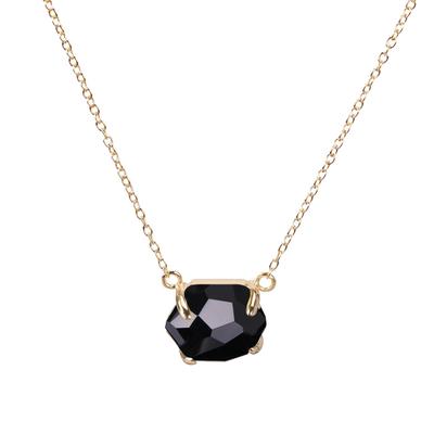 KELITCH Top Crystal Pendant Necklace Fashion Gold Chain for Women Jewelry Gift (Brown Gold)
