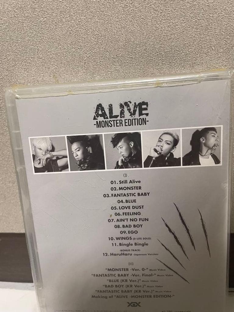[USED] BIGBANG ALIVE -MONSTER EDITION- CD DVD