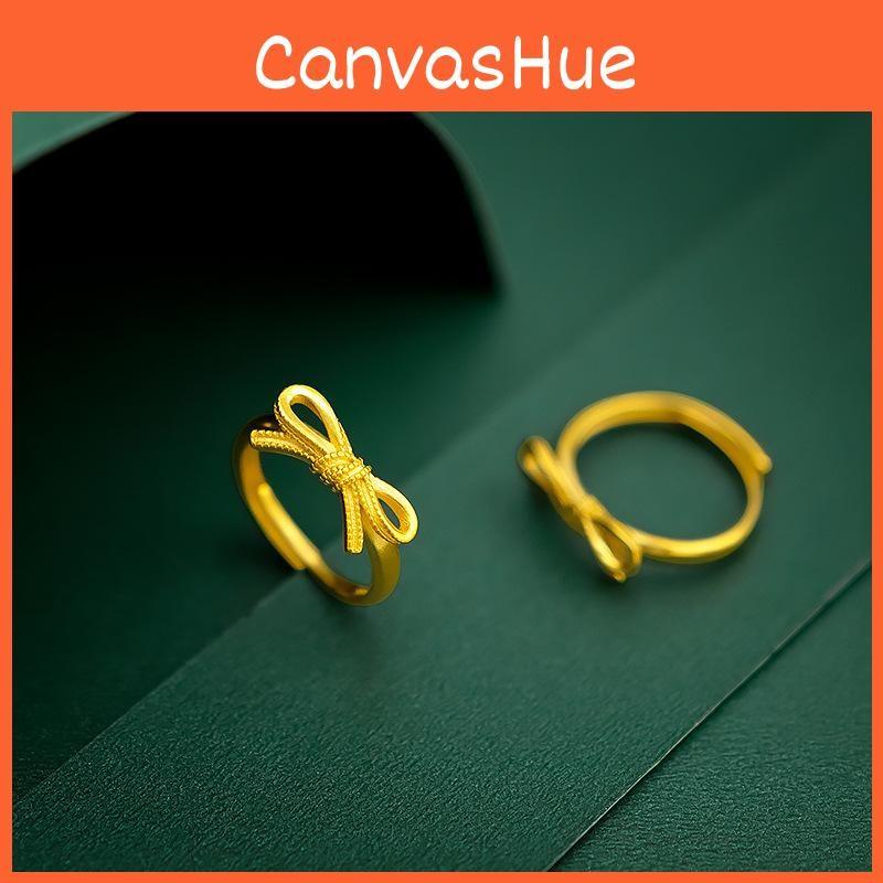 Bow Charming Brass Tie Ring For Women Delicate Fashion Jewelry Idea Gift