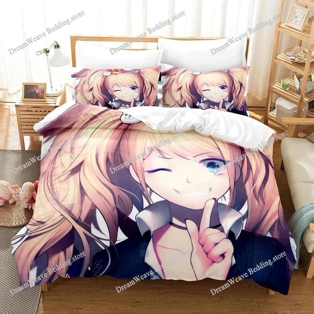 New Danganronpa Bedding Set Single Twin Full Queen King Size Bed Set Adult Kid Bedroom Duvet Cover Sets 3D Print Game Anime
