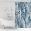 Blue Watercolor Plant Shower Curtains Waterproof Bath Curtains Home Decor Modern Luxury Bathroom Curtain