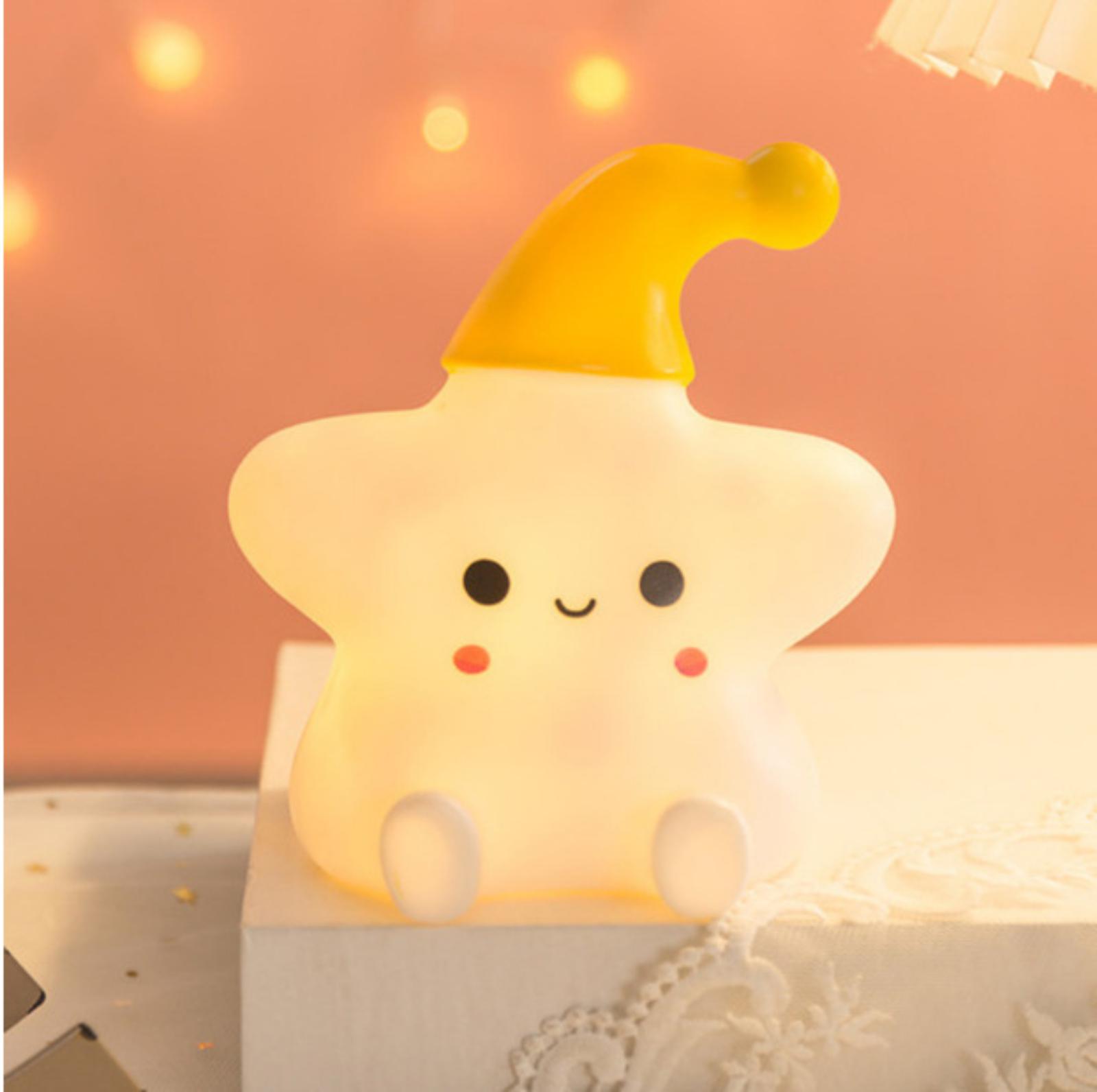 

Instagram- Creative Stall: Star, Moon, And Sun Glow Night Lights One Size білий