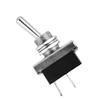 Black+Silver Silver Contacts Rocker Switch ON/OFF 12V Light Metal 10A Car Dash Duty For 12.5mm Round Hole Heavy