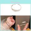 Copper Zircon Square Bangle For Women With Elegant Design For Office Wear