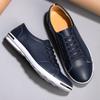 Fashionable men's leather shoes size 2025+48 casual, fashionable, simple, designer breathable classic tight fitting sports shoes