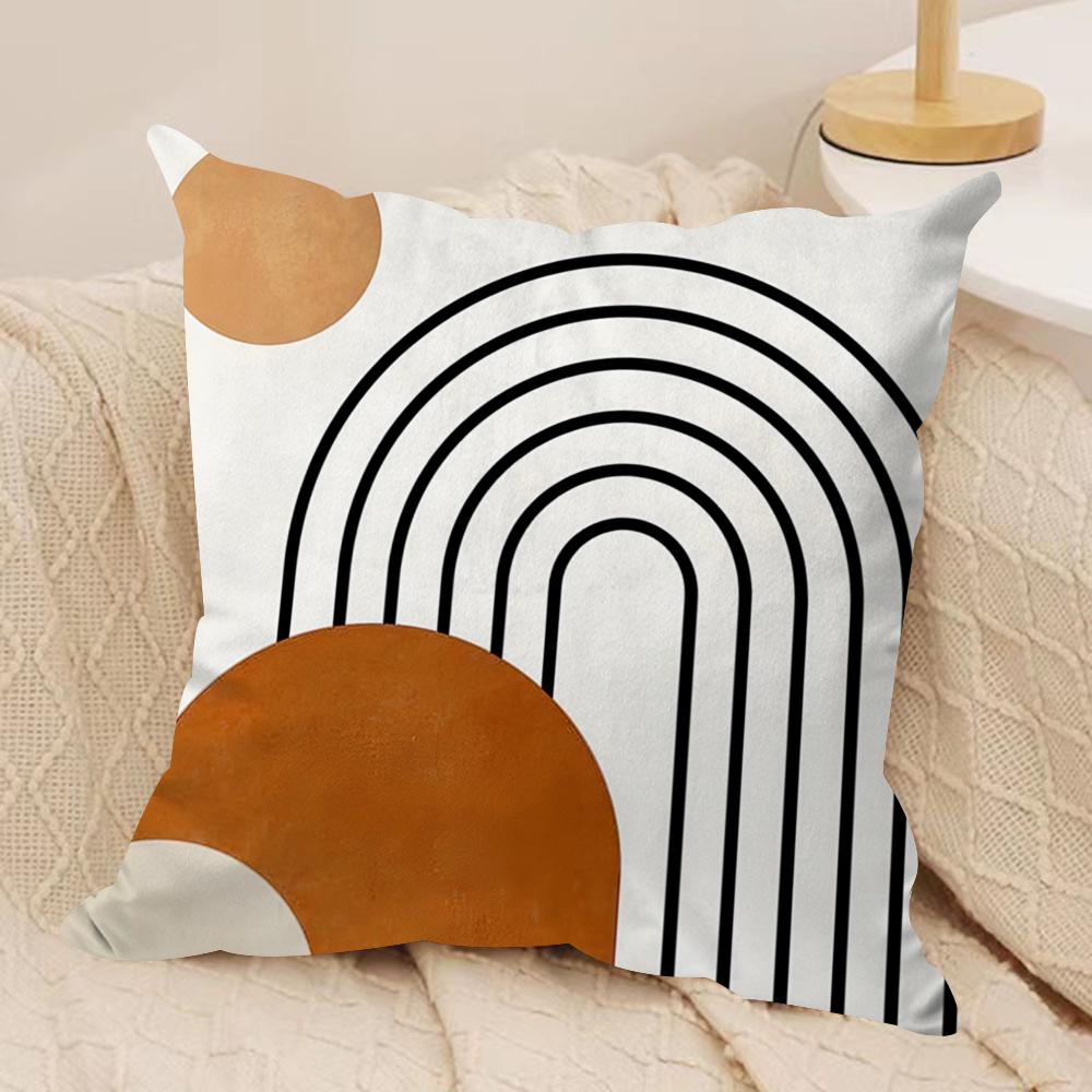 Boho Matisse Coral Lines Cushion Cover Soft Plush Fabric Double-Sided Printed Sofa Cushion Cover for All Seasons Home Decor Gift