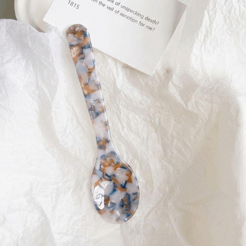 Acetic Acid Dessert Spoon Colorful Teaspoon Kitchen Tableware Ice Cream Spoon ornament
